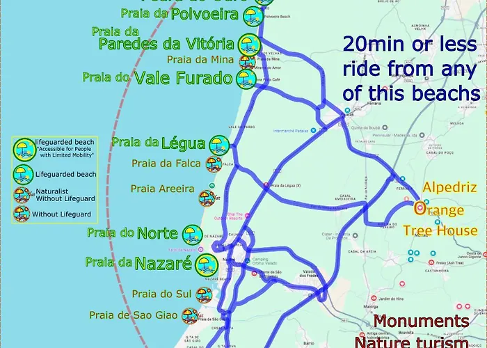 Nyaraló Orange Tree House, Silver Coast, Alcobaca, Nazare *